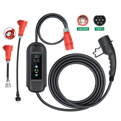11kw EV Portable Charger with Timer and Current adjusting